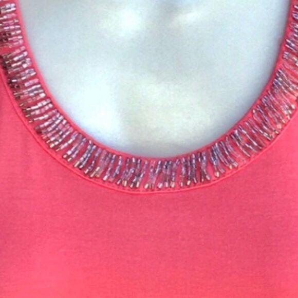 ByArtisan Frilly Bead Ruched Ruffle Sleeveless Top - Picture 8 of 11